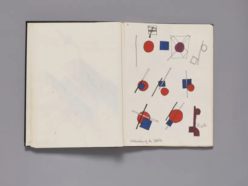 Zaha Hadid, Student sketchbook, Autumn term, 1976 © Zaha Hadid Foundation