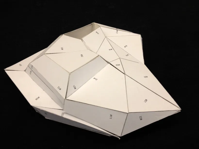 Zaha Hadid Architects, Guangzhou Opera House, Study model, Guangzhou, China, 2002–2010, Card © Zaha Hadid Foundation