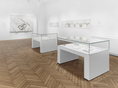 Zaha Hadid: Paper Museums, Installation view, Zaha Hadid Foundation, London, United Kingdom, 2024 © Eva Herzog