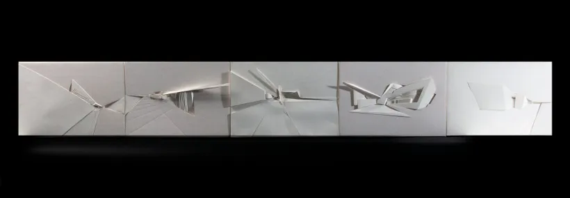 Zaha Hadid Architects, Vitra Fire Station, Relief model, Weil am Rhein, Germany, 1992, Paper © Zaha Hadid Foundation
