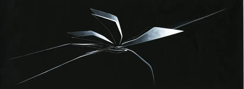 Zaha Hadid Architects, Moonsoon, Interior Plane, Sapporo, Japan, 1990, Acrylic on cartridge paper © Zaha Hadid Foundation