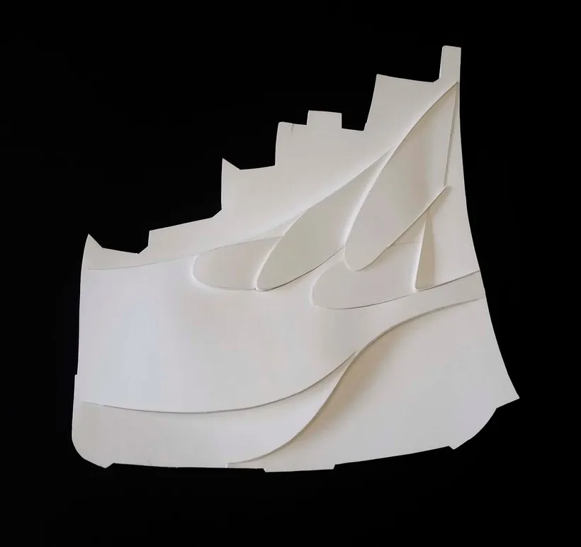 Zaha Hadid Architects, Museum of Islamic Art, Relief model, Doha, Qatar, 1997, Card, adhesive © Zaha Hadid Foundation