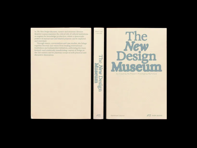 Beatrice Leanza, Book cover of “The New Design Museum: Co-creating the Present, Prototyping the Future”. Design by Offshore studio, illustrations by Martin Groch