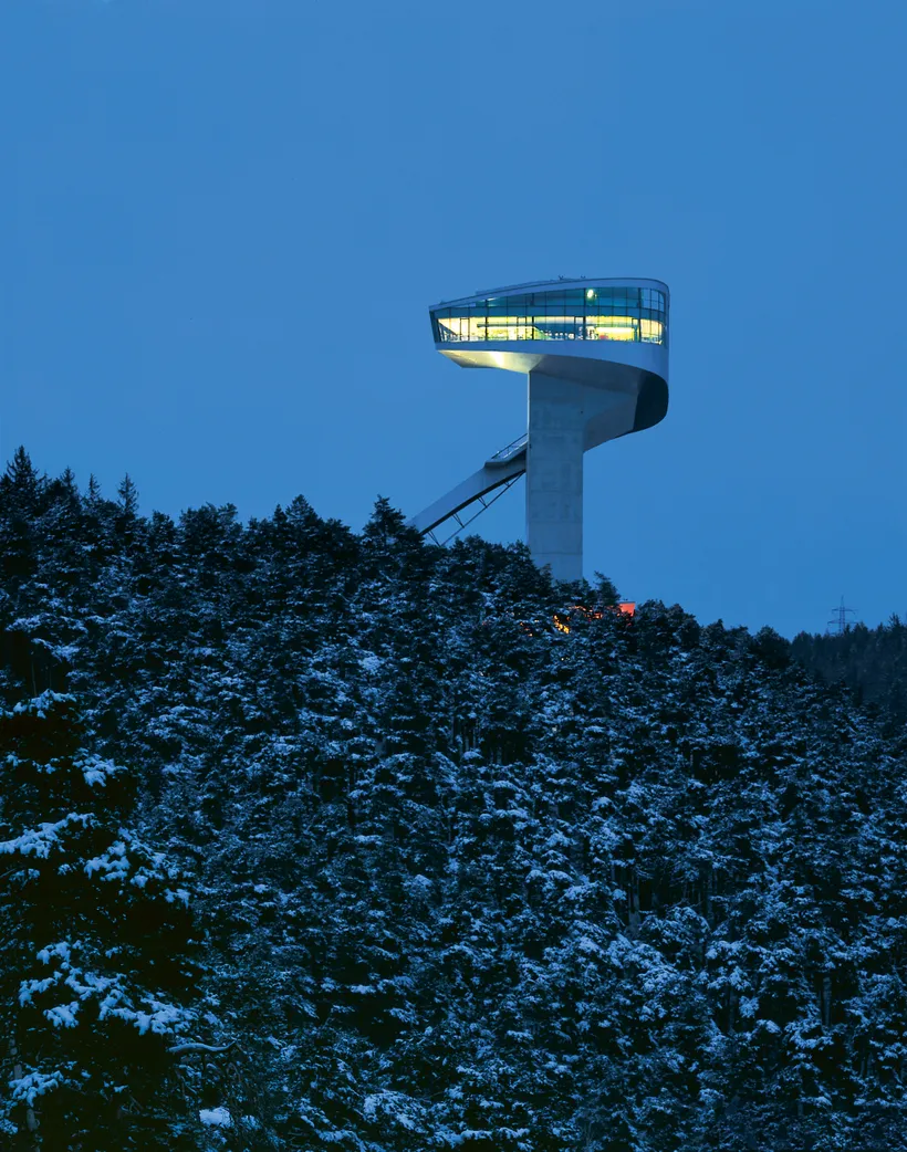 Zaha Hadid Architects, Bergisel Ski Jump, Innsbruck, Austria, 2002 © Hufton + Crow
