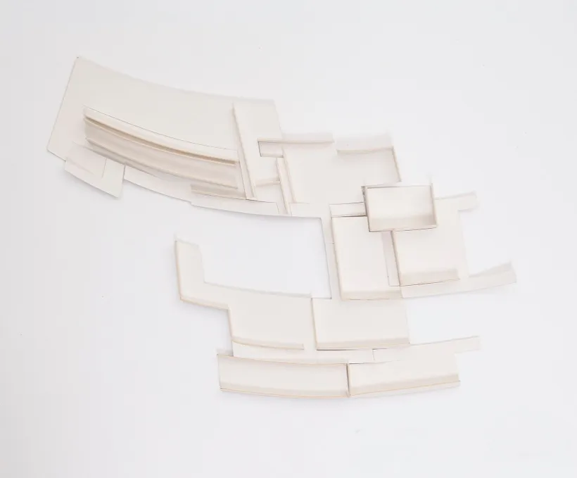 Zaha Hadid Architects, Museum of Islamic Art, Relief model, Doha, Qatar, 1997, Card, paper © Zaha Hadid Foundation