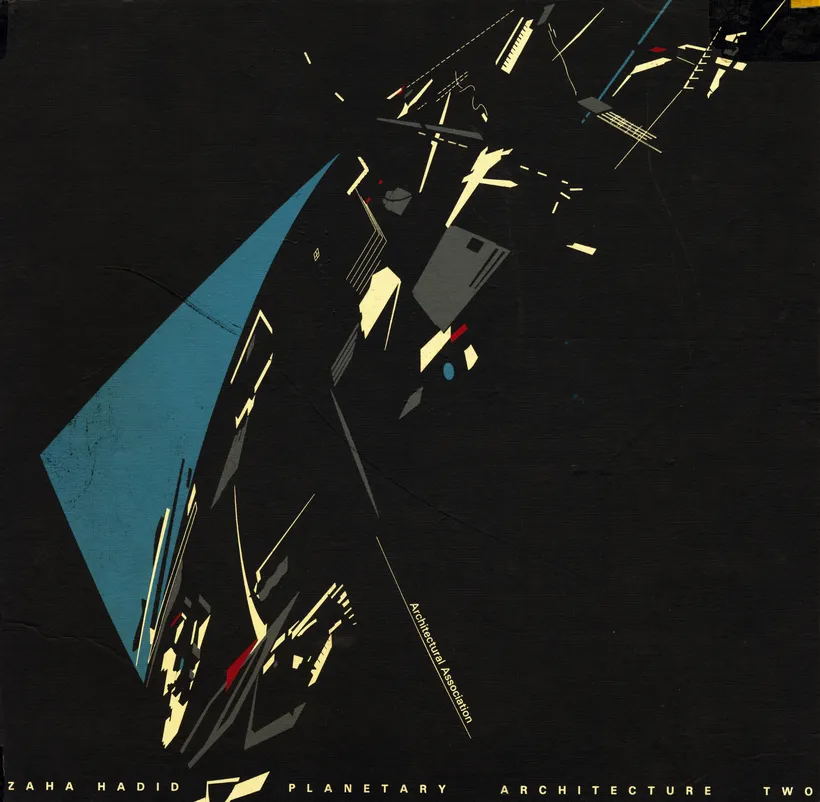 Zaha Hadid Architects, The World (89 Degrees), Cover plate for the folio Planetary Architecture Two, London, UK, 1983 © Zaha Hadid Foundation