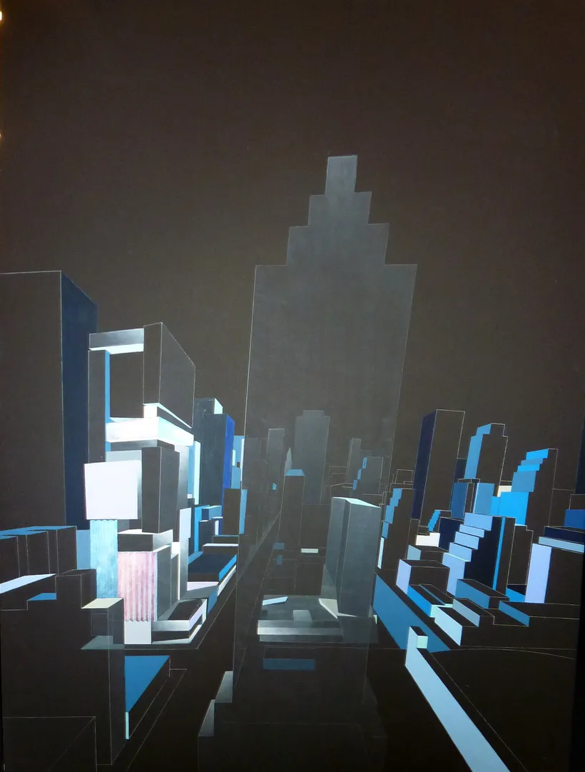 Zaha Hadid Architects, 42nd Street, Painting, New York, United States, 1995, Acrylic on cartridge © Zaha Hadid Foundation