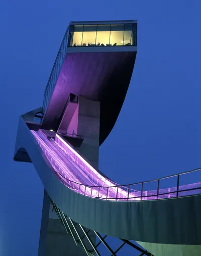 Zaha Hadid Architects, Bergisel Ski Jump, Innsbruck, Austria, 2002 © Hélène Binet