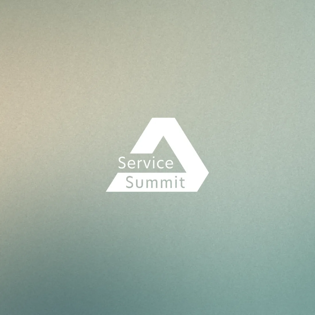 Logo des Service Summit auf graugrünem Farbverlauf