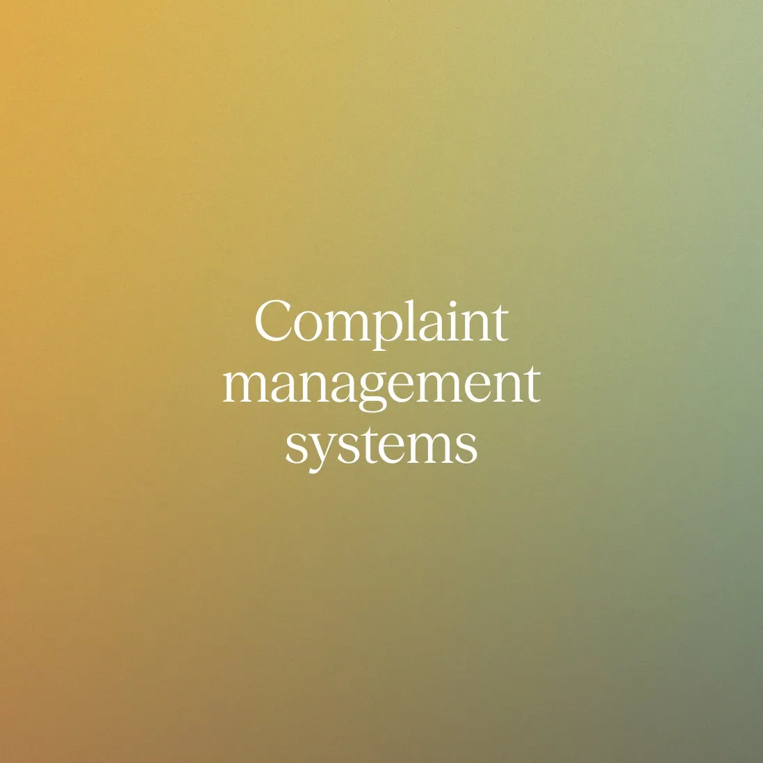 Build a complaint management system for enterprise service teams