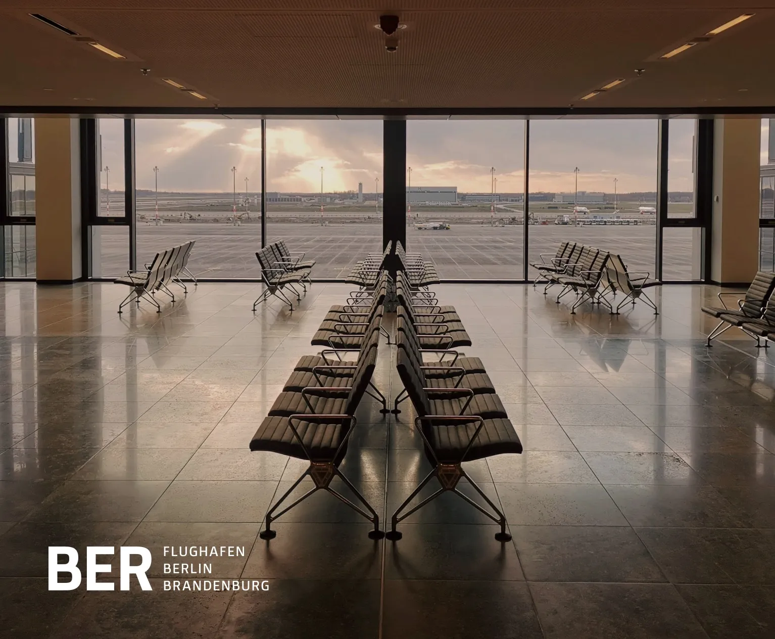 Terminalhalle am Flughafen BER