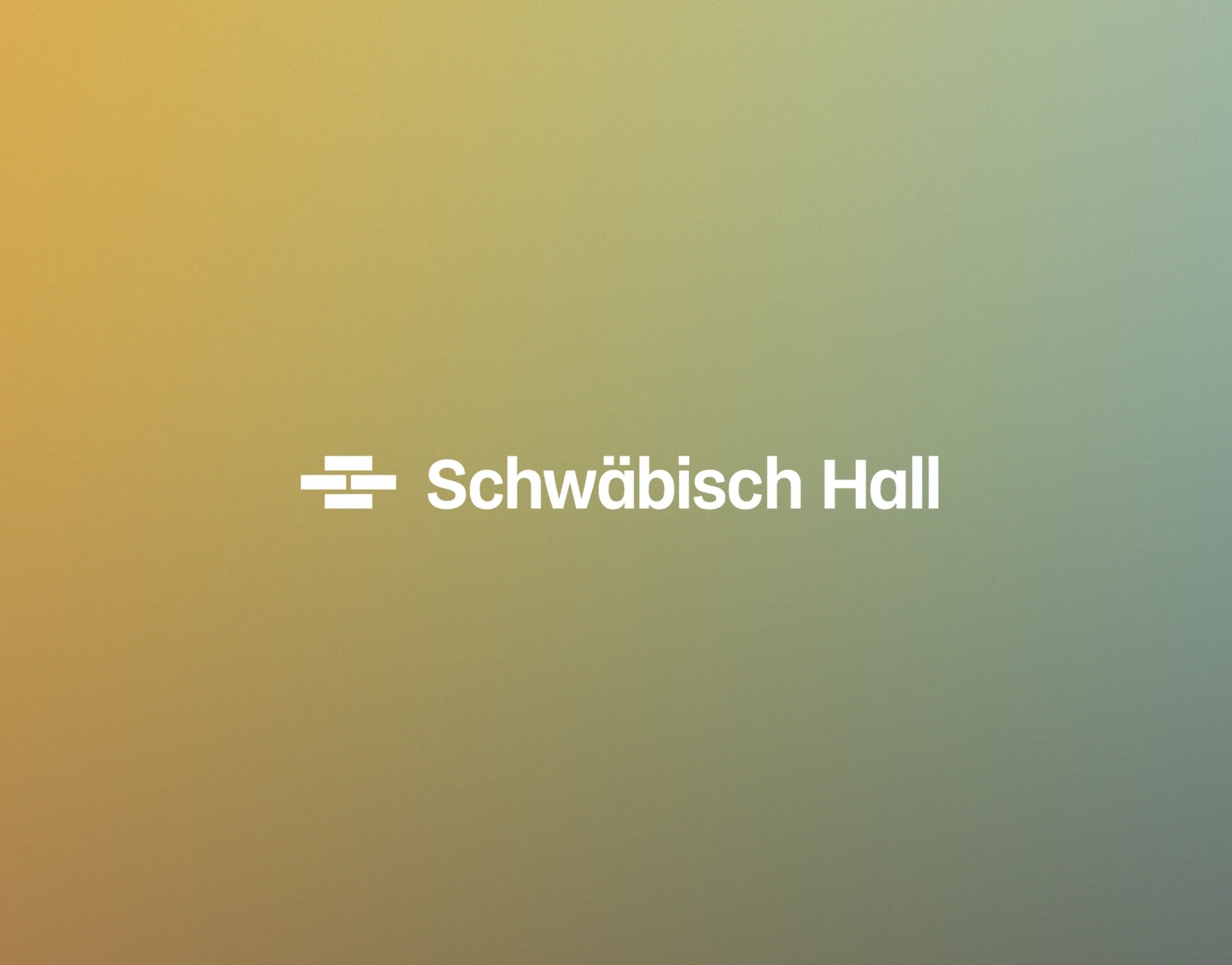 Schwäbisch Hall Logo auf einem Farbverlauf