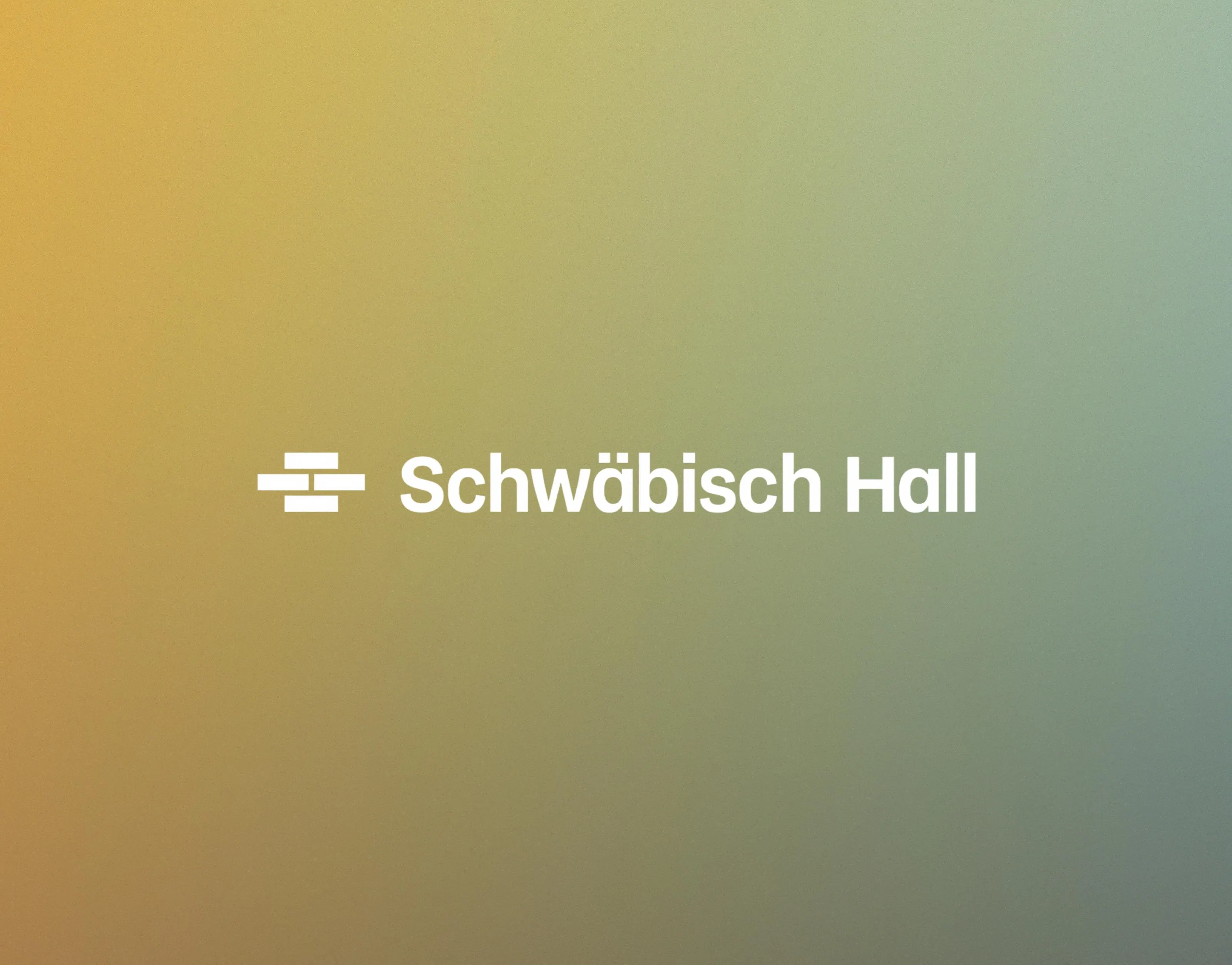 Schwäbisch Hall logo on a gradient background