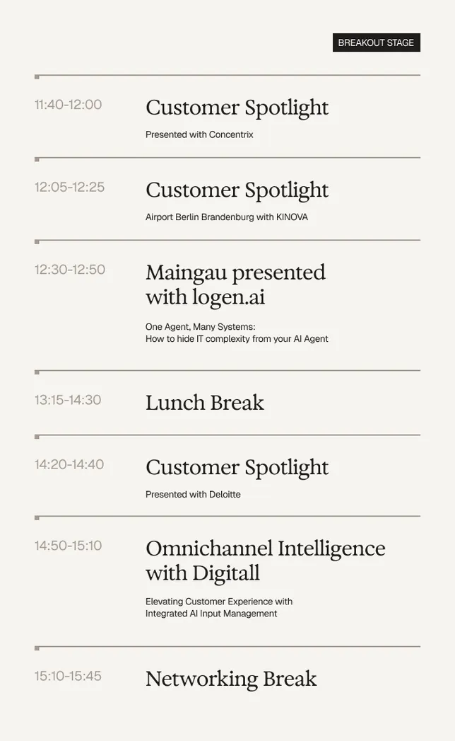 Core Focus Breakout Stage