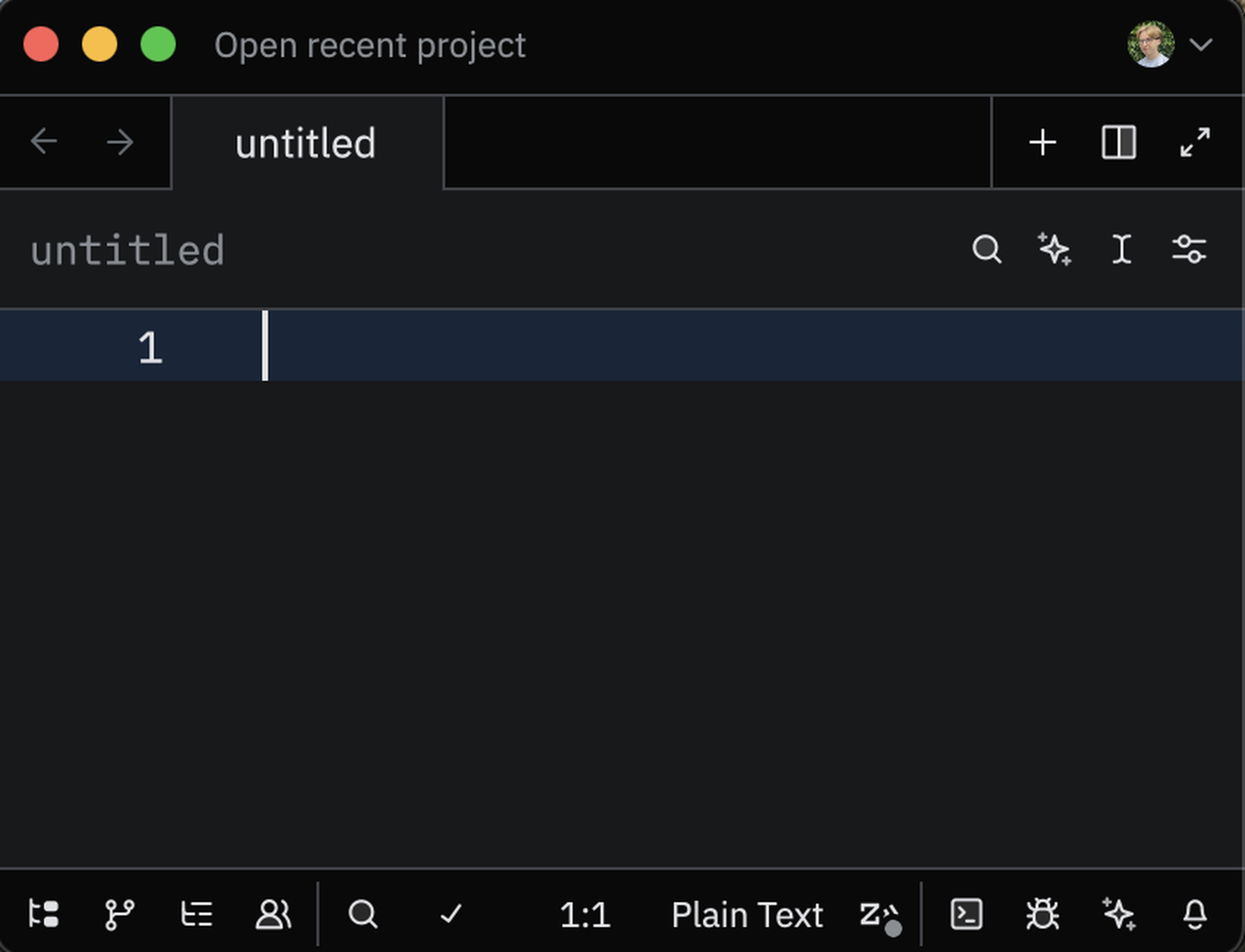 Zed editor open on macOS