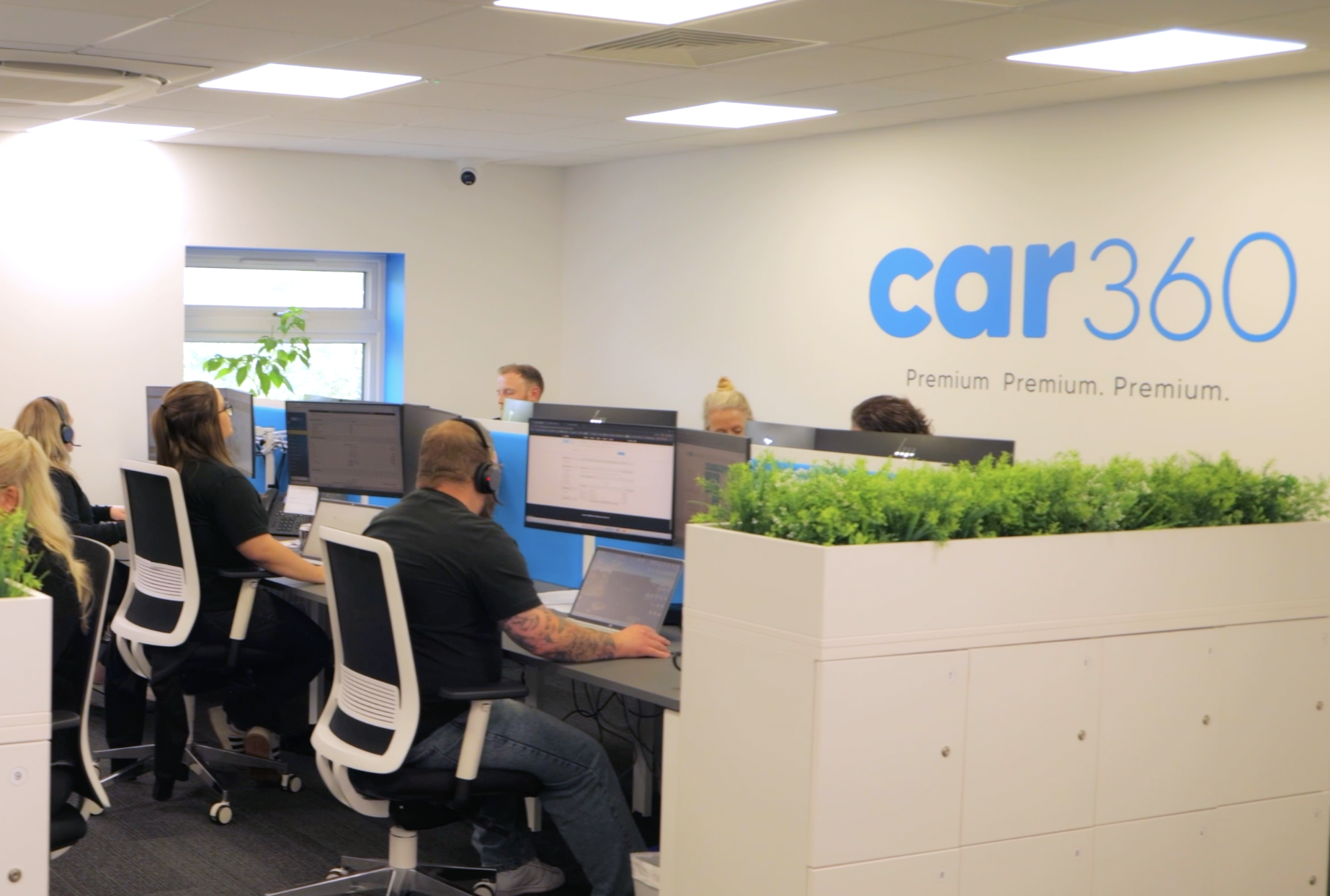 The car360 team at work in our office
