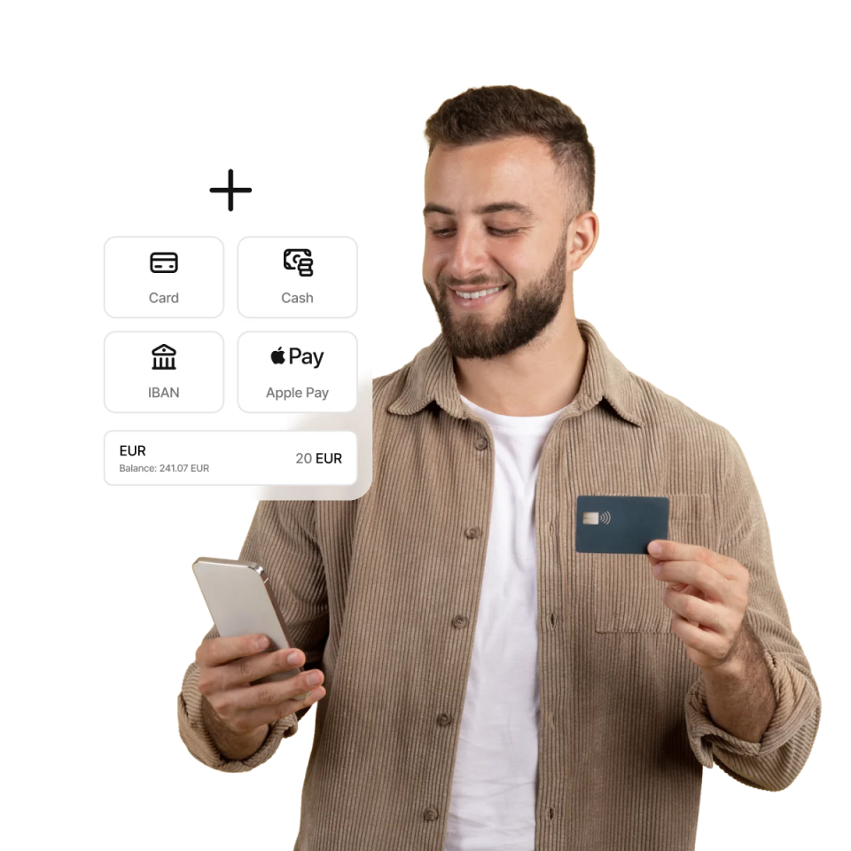 Što sve možeš s Aircash aplikacijom? Uplati novac, pošalji novac, isplati novac, podigni gotovinu, plaćaj usluge, Aircash Mastercard