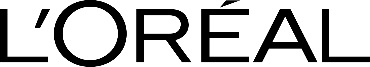 L’Oréal logo in sleek black lettering with the brand name “L’Oréal” displayed in a modern sans serif style.