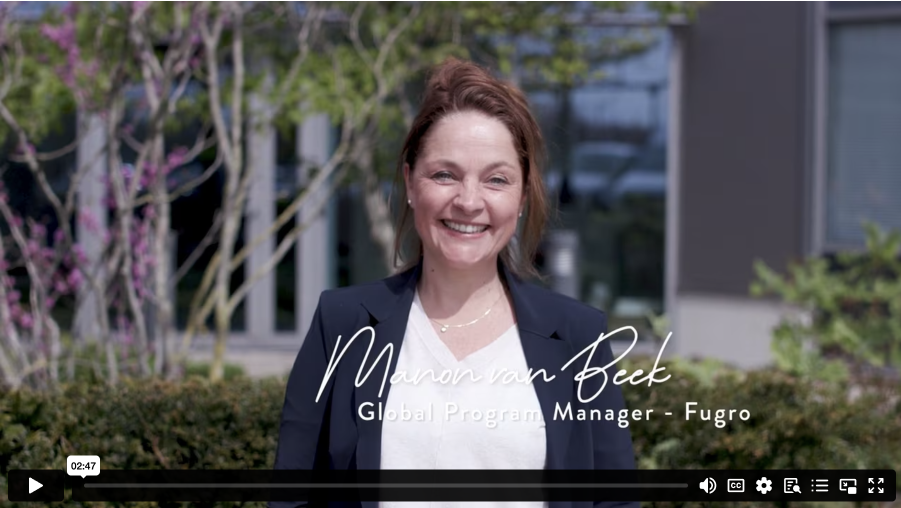 Manon van Beek, Global Program Manager - Fugro.