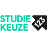 Logo of "Studiekeuze123" with teal text and a black arrow containing "123."