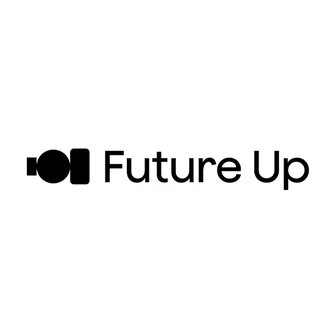 Future Up logo — black geometric, camera-like icon left of the words "Future Up" on a white background