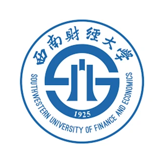 Logo of Southwestern University of Finance and Economics, featuring blue Chinese characters and English text in a circular design.