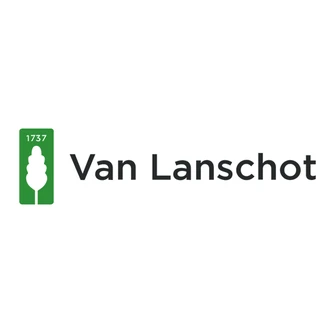 Van Lanschot logo with a green rectangle featuring a white tree silhouette and the year 1737, next to the company name in black text.