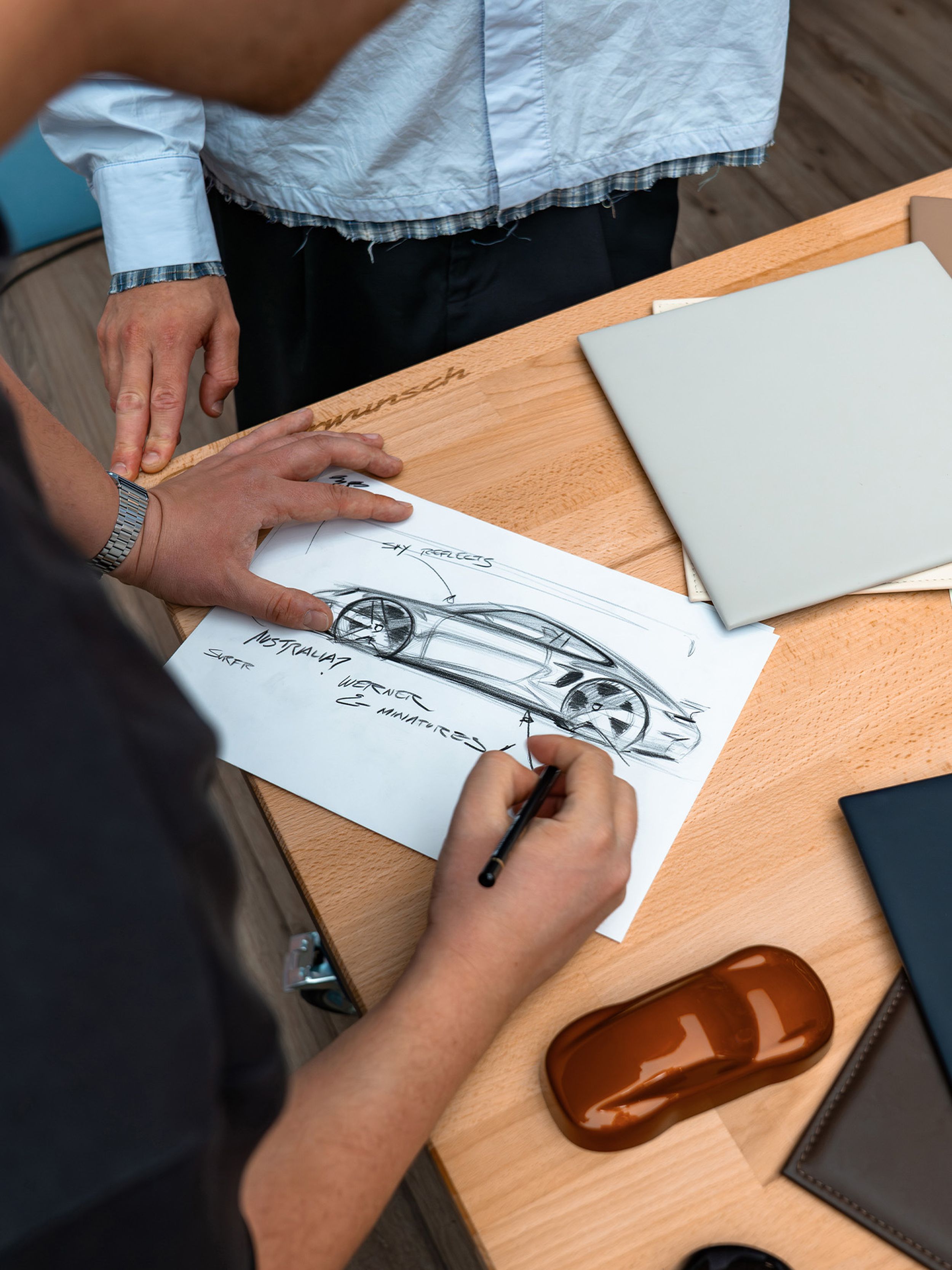 A sketch of a Sonderwunsch car.