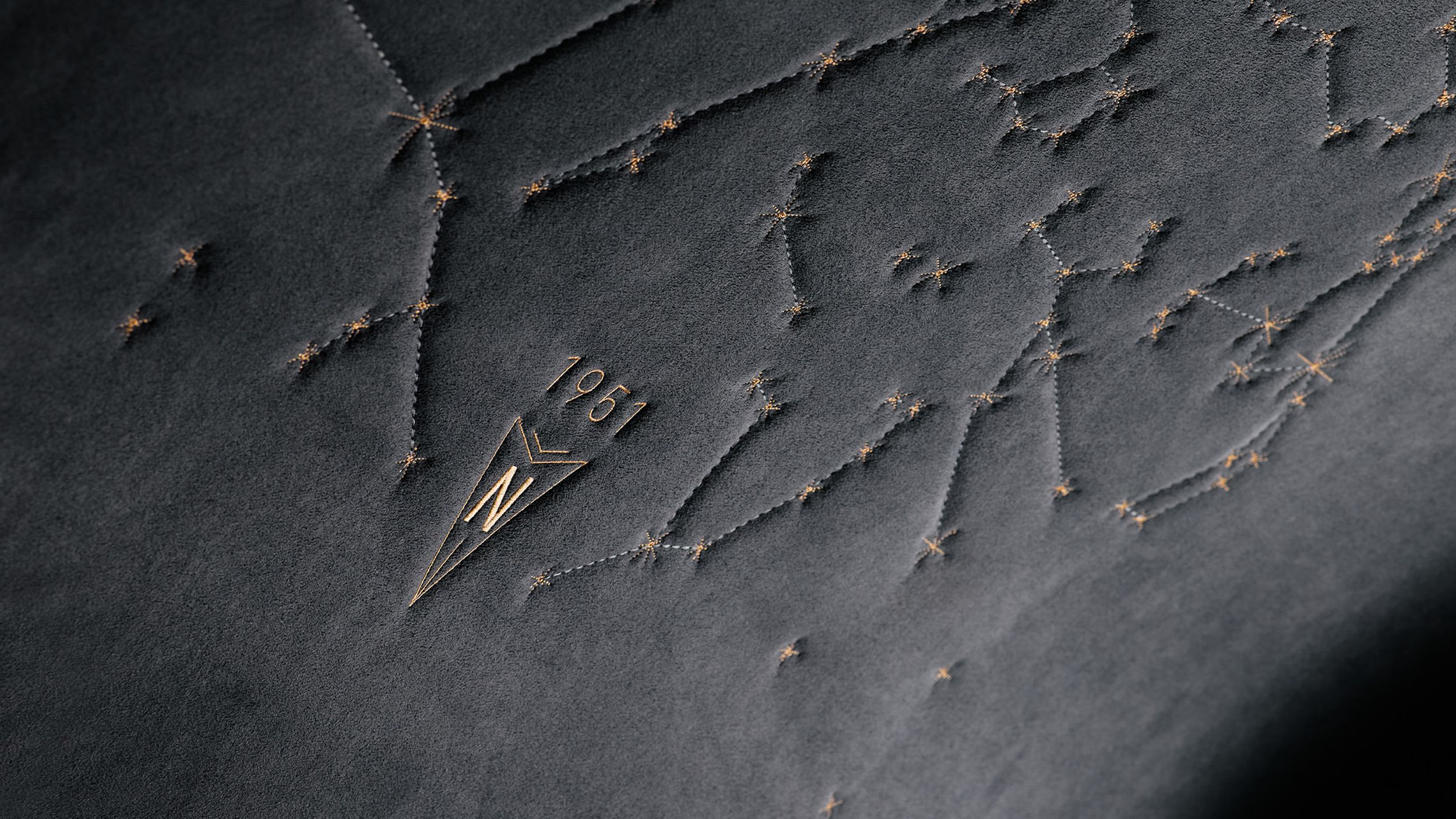 Close-up of the constellation on the roof of the 911 Turbo S Land Down Under.