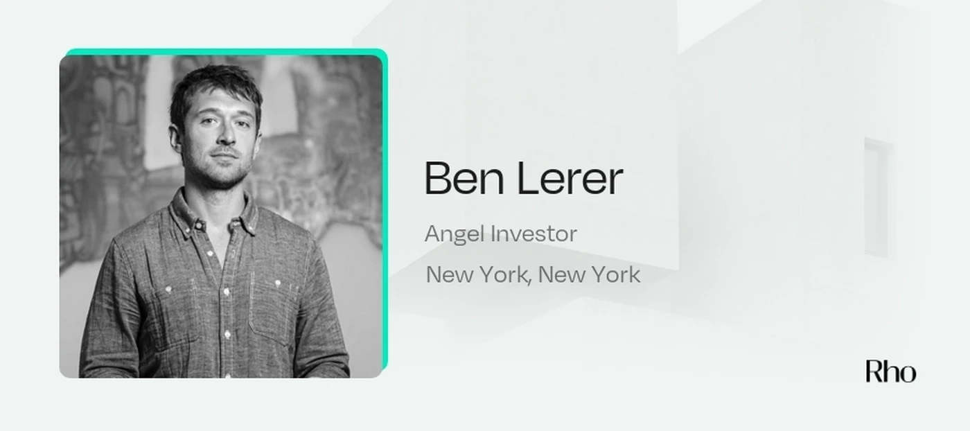 Image of Ben Lerer- Angel Investors in New York City