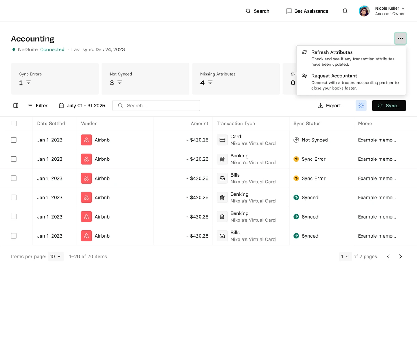 Help Center Dashboard