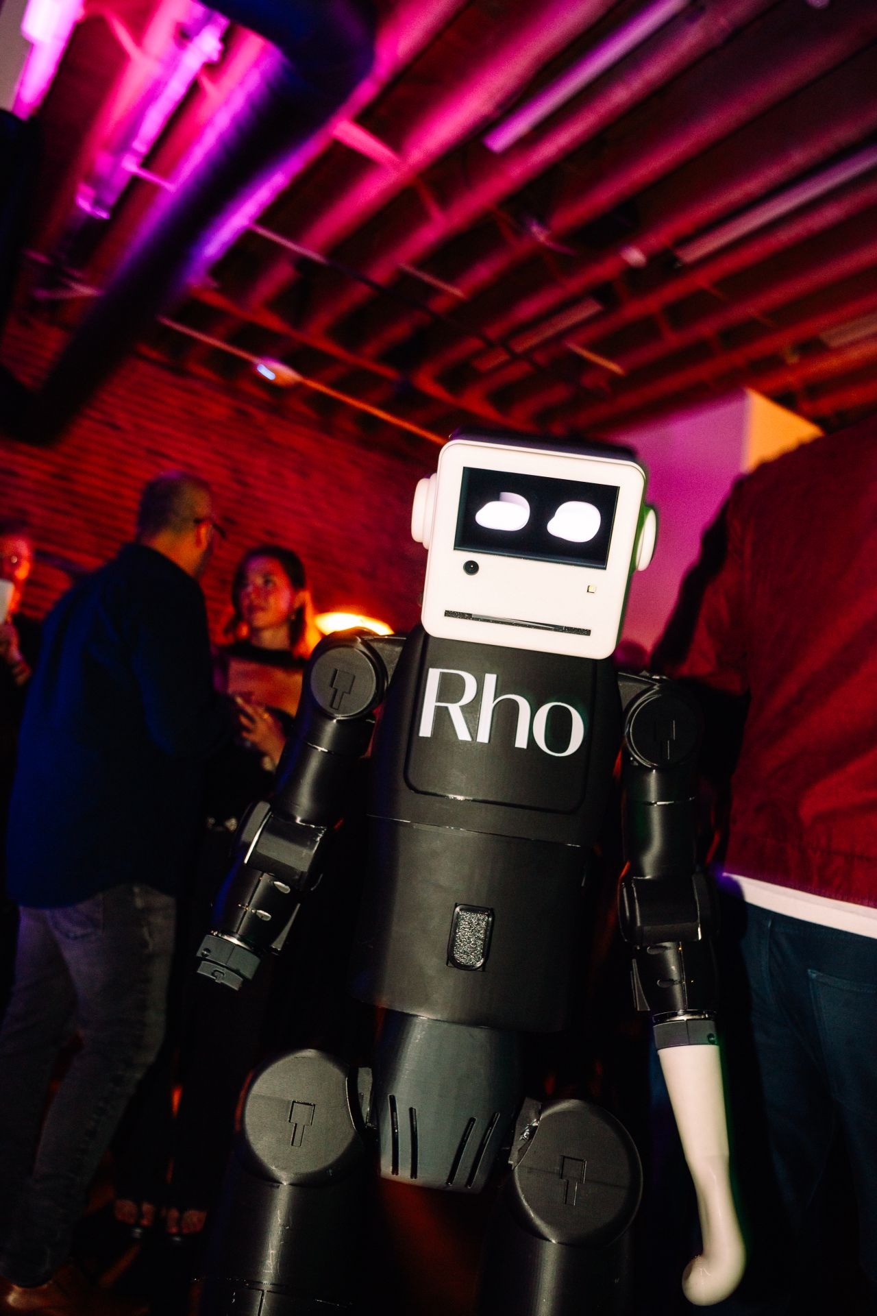 The Rho robot at a company party