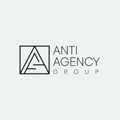 Logo of Anti Agency Group featuring a stylized "A" within a square, with the text "ANTI AGENCY GROUP" to the right.