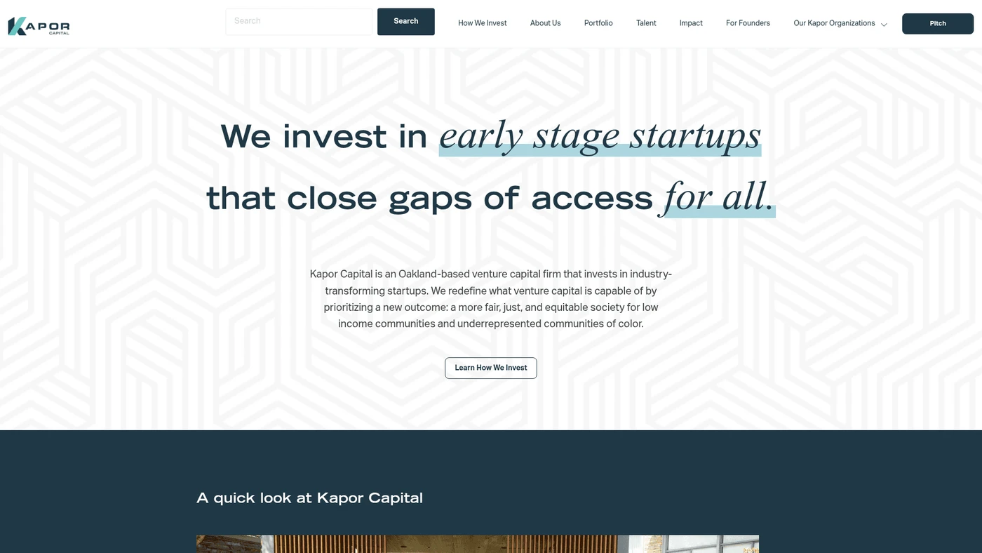 Image of Kapor Capital - Series D VC Firm