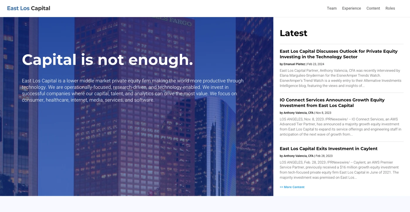 Image of East Los Capital - Top VCs in Cloud Security