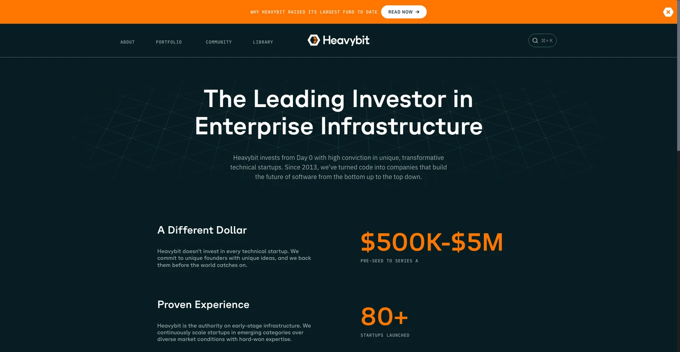 Image of Heavybit- Top VCs in Cloud Infrastructure
