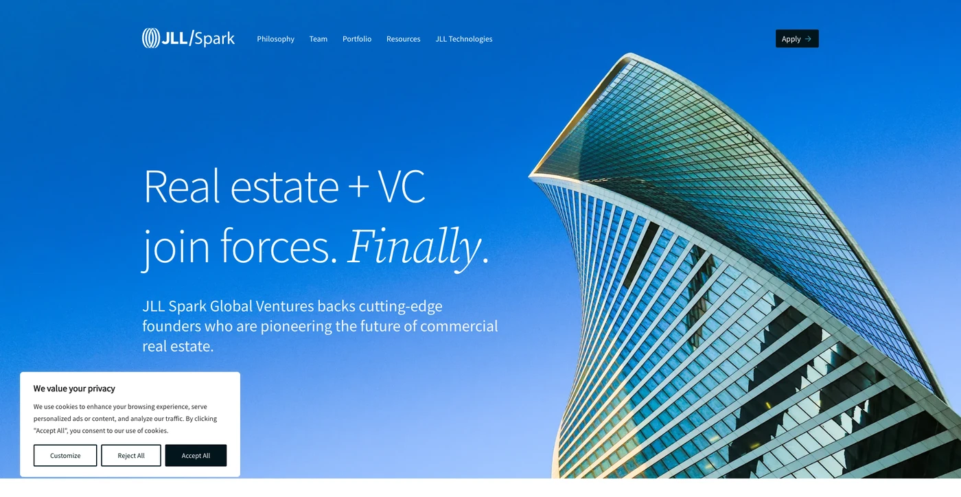 Image of JLL Spark - Top VCs in PropTech