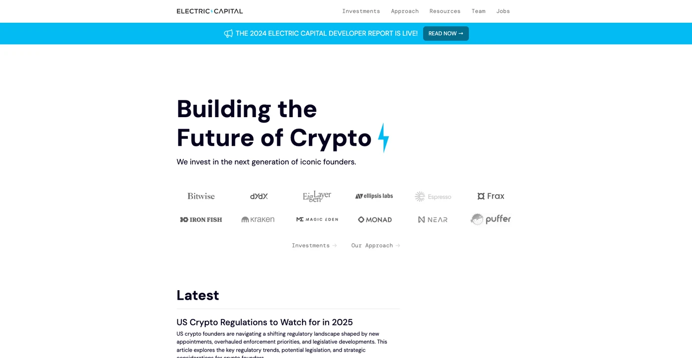 Image of Electric Capital - Top VCs in Blockchain