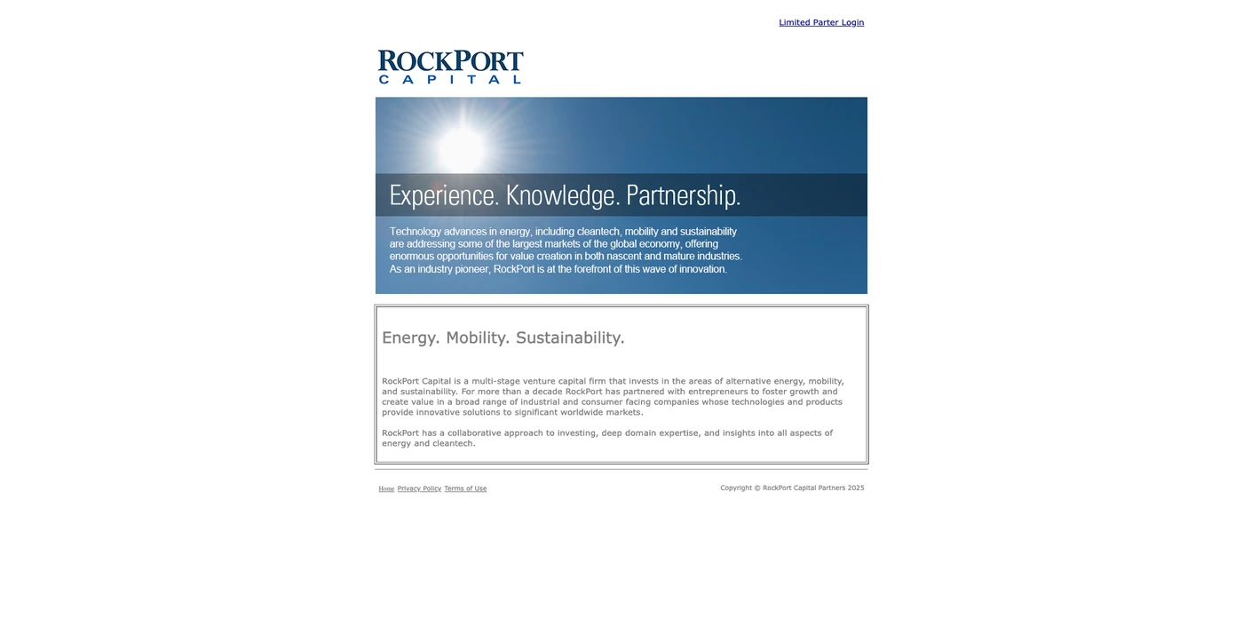 Image of RockPort Capital - Top VCs in Energy