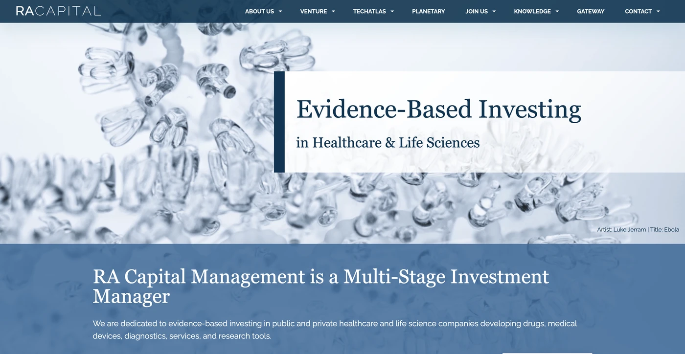 Image of RA Capital Management - Top VCs in Life Science