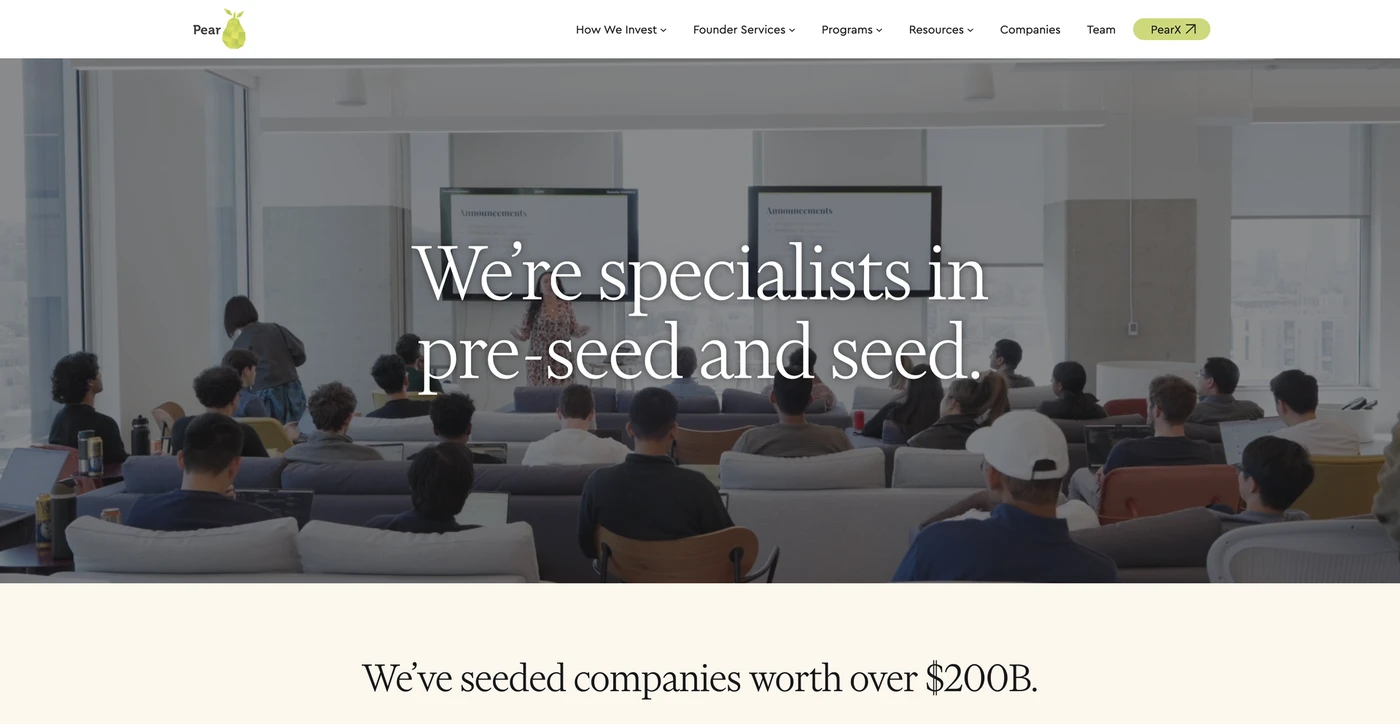 Image of Pear VC - Top VCs in Financial Services