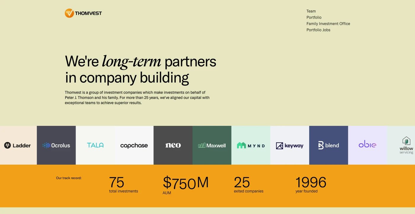Image of Thomvest Ventures- Top VCs in Cloud Infrastructure
