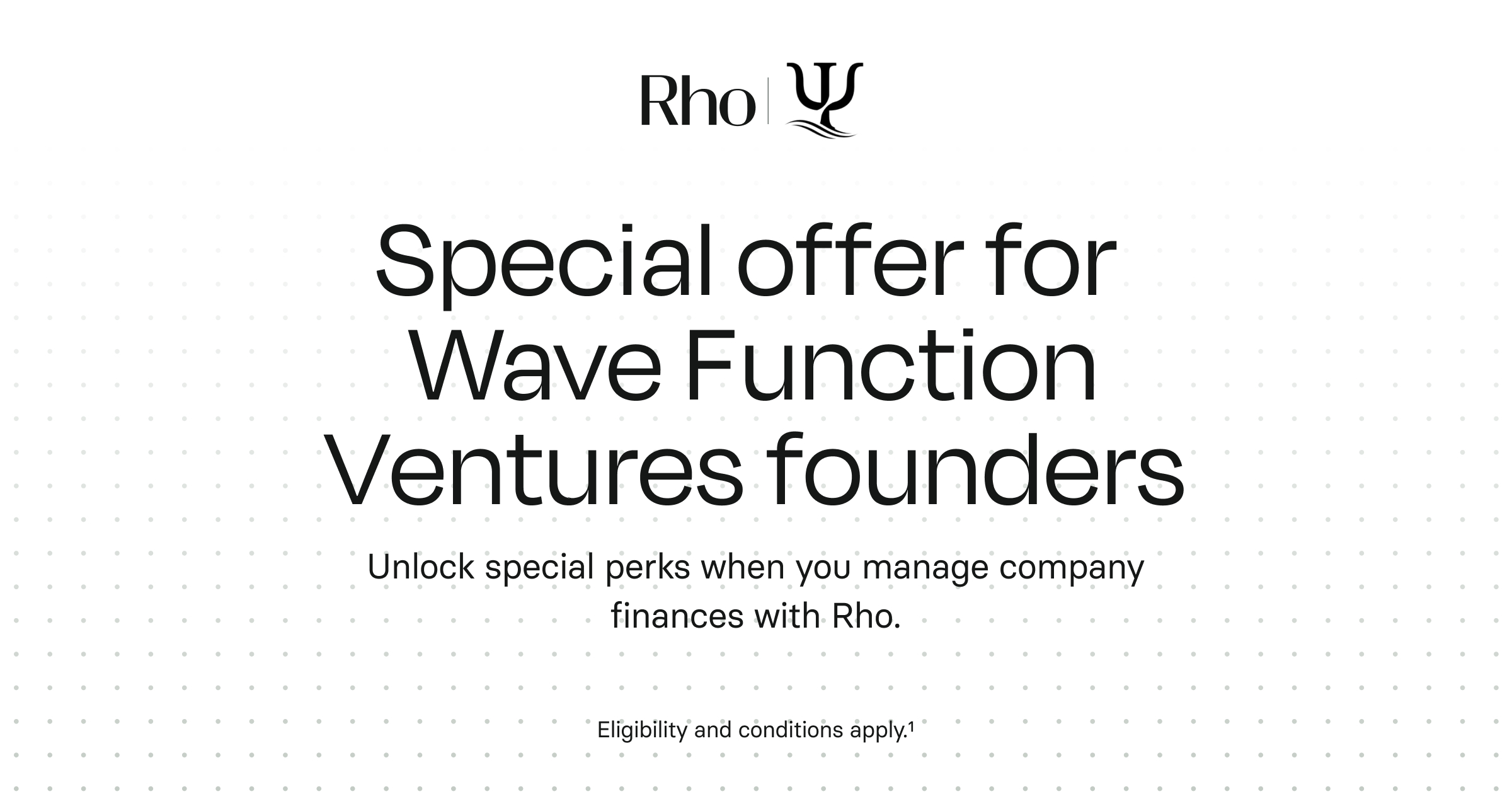 Rho | Wave Function founder perks