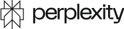 Logo of Perplexity, featuring a geometric star-like design on the left and the word "perplexity" in lowercase letters on the right.