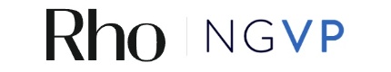Stylized text logo with "Rho" in black and "NGVP" in blue and black on a white background.