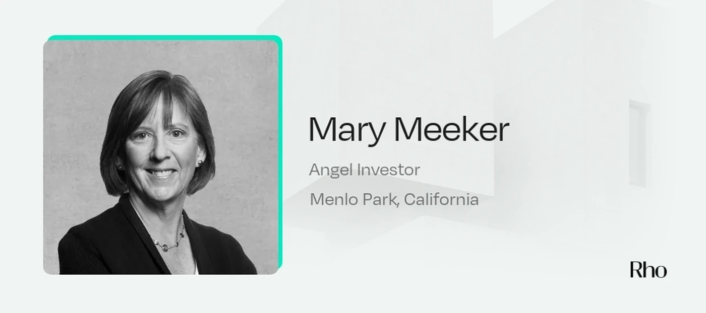 Image of Mary Meeker - Angel Investors in Menlo Park
