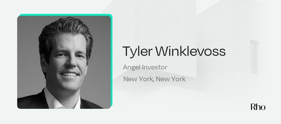 Image of Tyler Winklevoss - Angel Investors in New York City