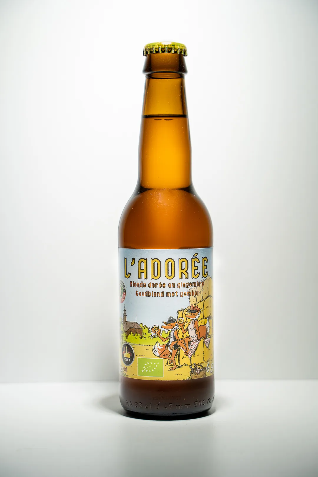 une bouteille de bière 'l'adorée'