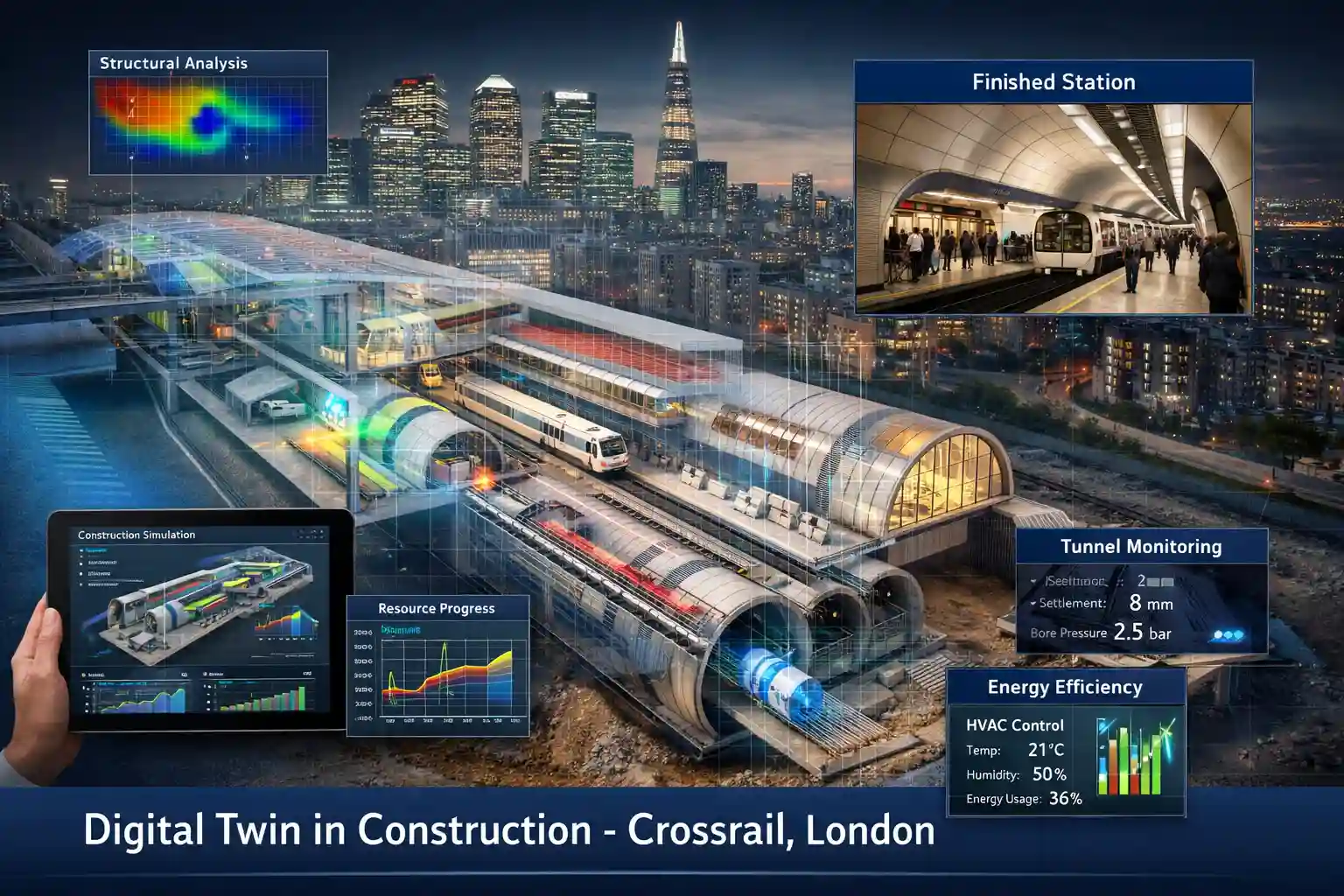 Digital Twin Example in Construction- Crossrail, London