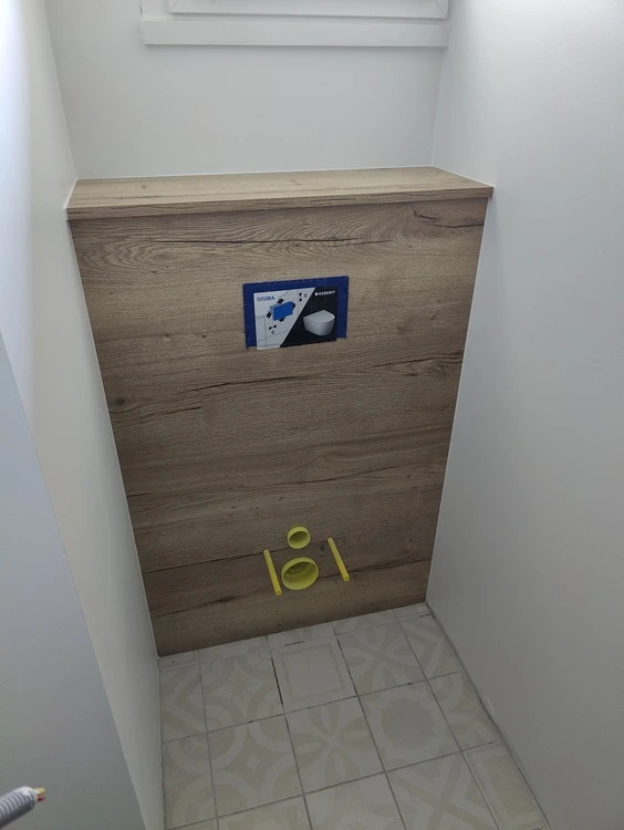 habillage wc suspendu